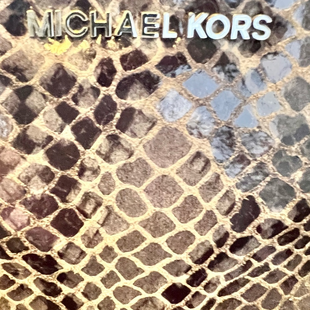 Michael Kors Python Embossed, Shoulder Bag - image 3